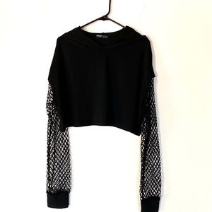 Net Sleeve Activewear Hoodie